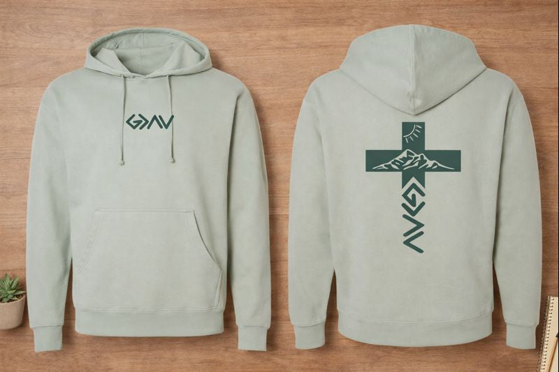 God is Greater Than the Highs and Lows Two-Sided Hooded Sweatshirt