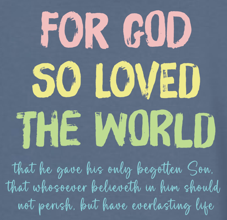 John 3:16 Two-Sided Hooded Sweatshirt