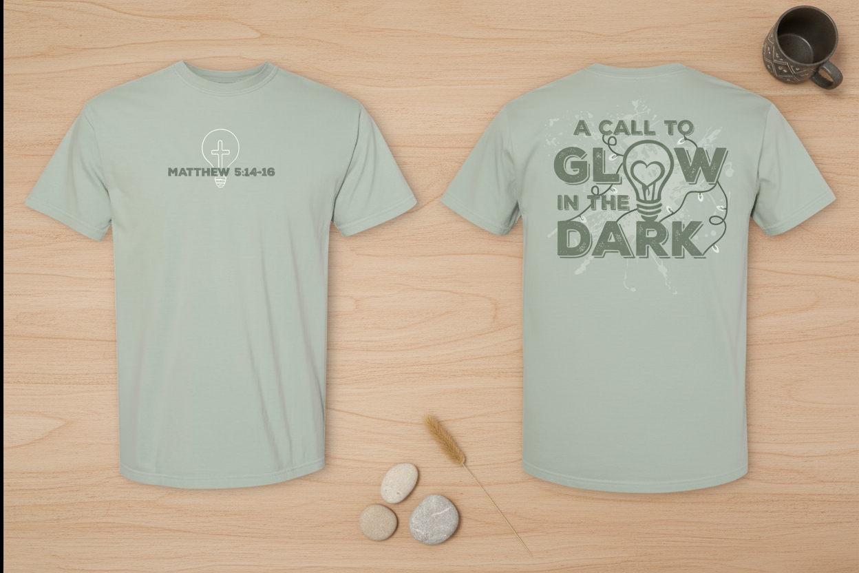 Glow in the Dark Two-Sided Comfort Color T-Shirt