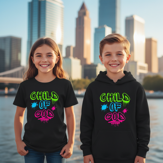 Youth Child of God Hooded Sweatshirts and T-Shirt