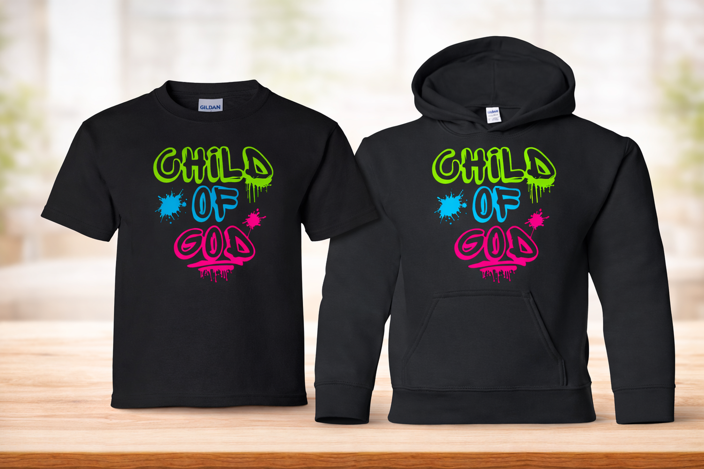Youth Child of God Hooded Sweatshirts and T-Shirt