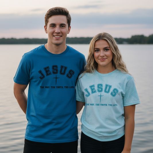 Jesus The Way The Truth The Life Comfort Color T-Shirt