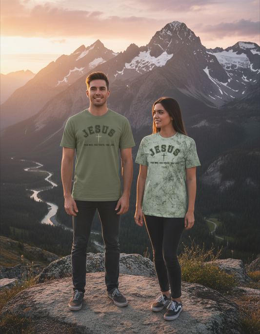Jesus The Way The Truth The Life Comfort Color T-Shirt