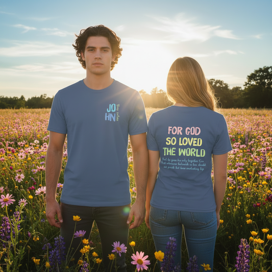 John 3:16 Two-Sided Comfort Color T-Shirt