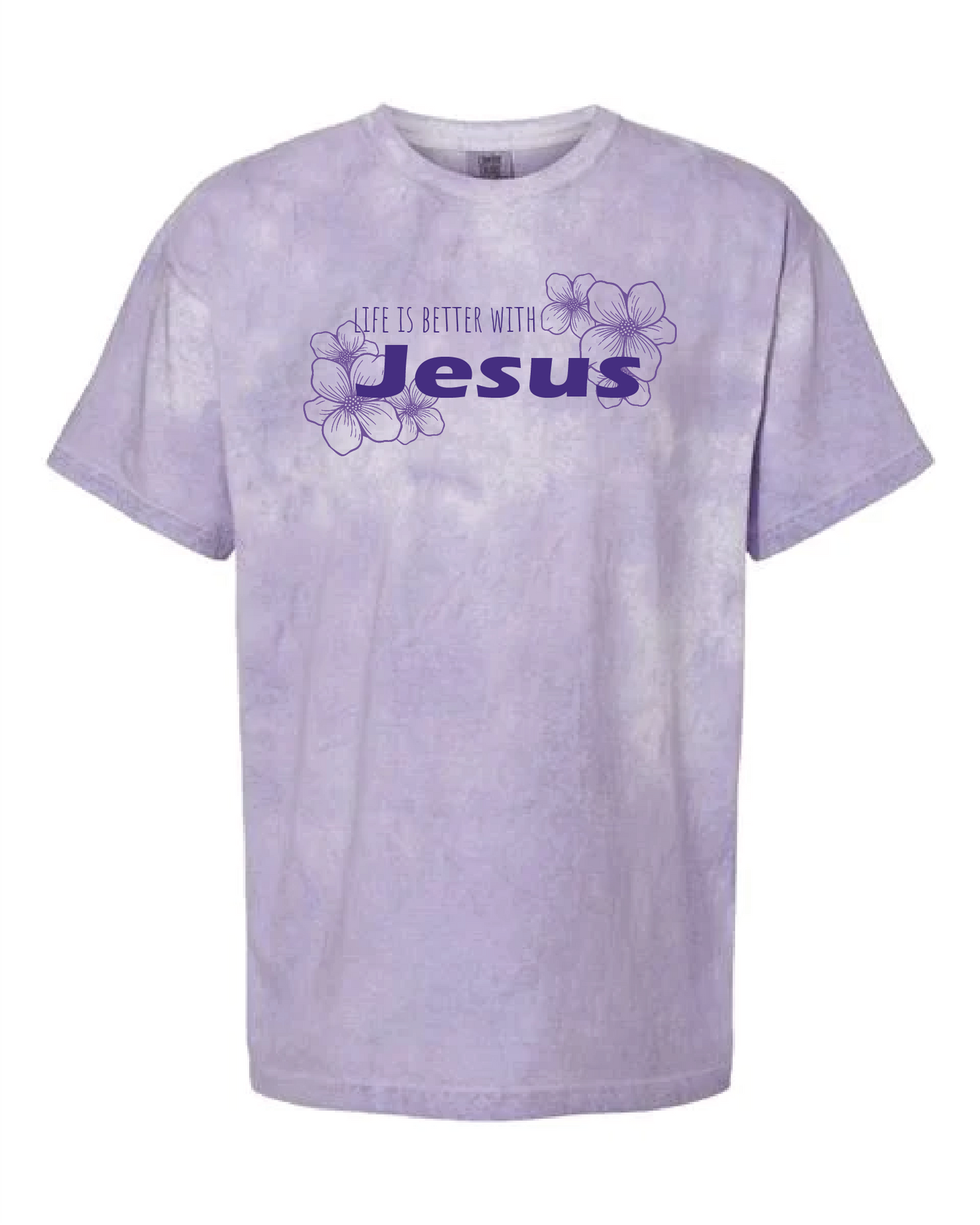 Life is Better with Jesus Comfort Color T-Shirt