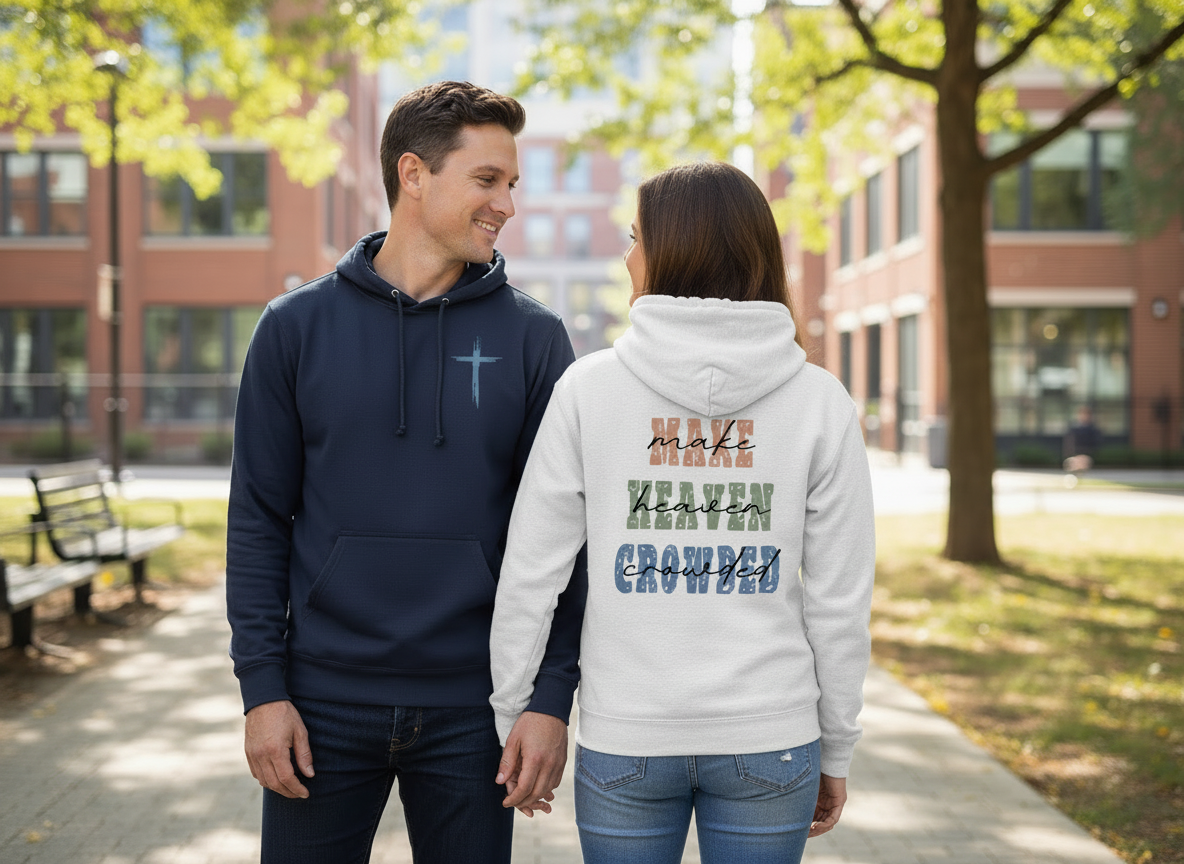 Make Heaven Crowded Two-Sided Hooded Sweatshirt