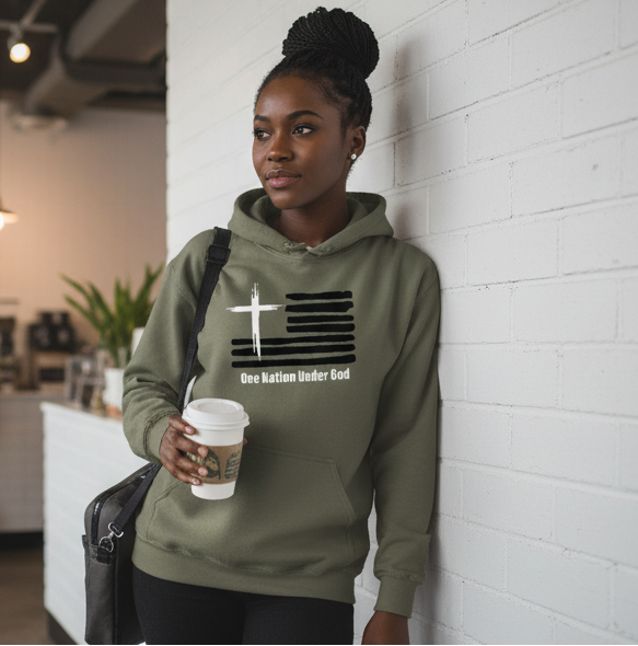 One Nation Under God Hooded Sweatshirt