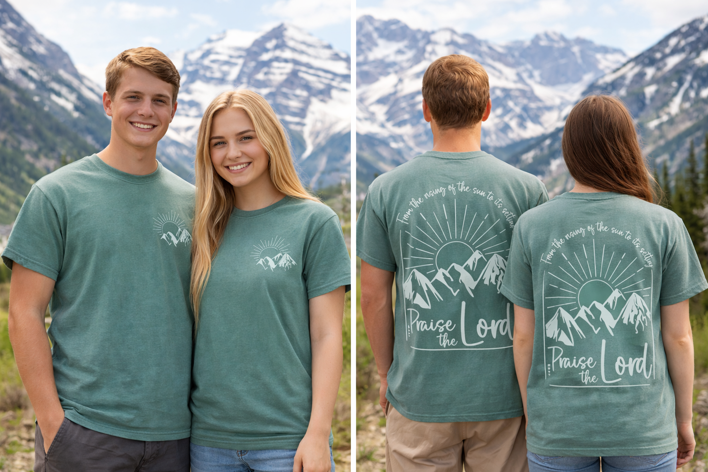 Praise the Lord Two-Sided Comfort Color T-Shirt