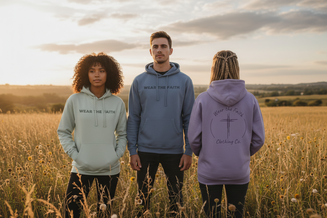 Wear the Faith Two-Sided Hooded Sweatshirt