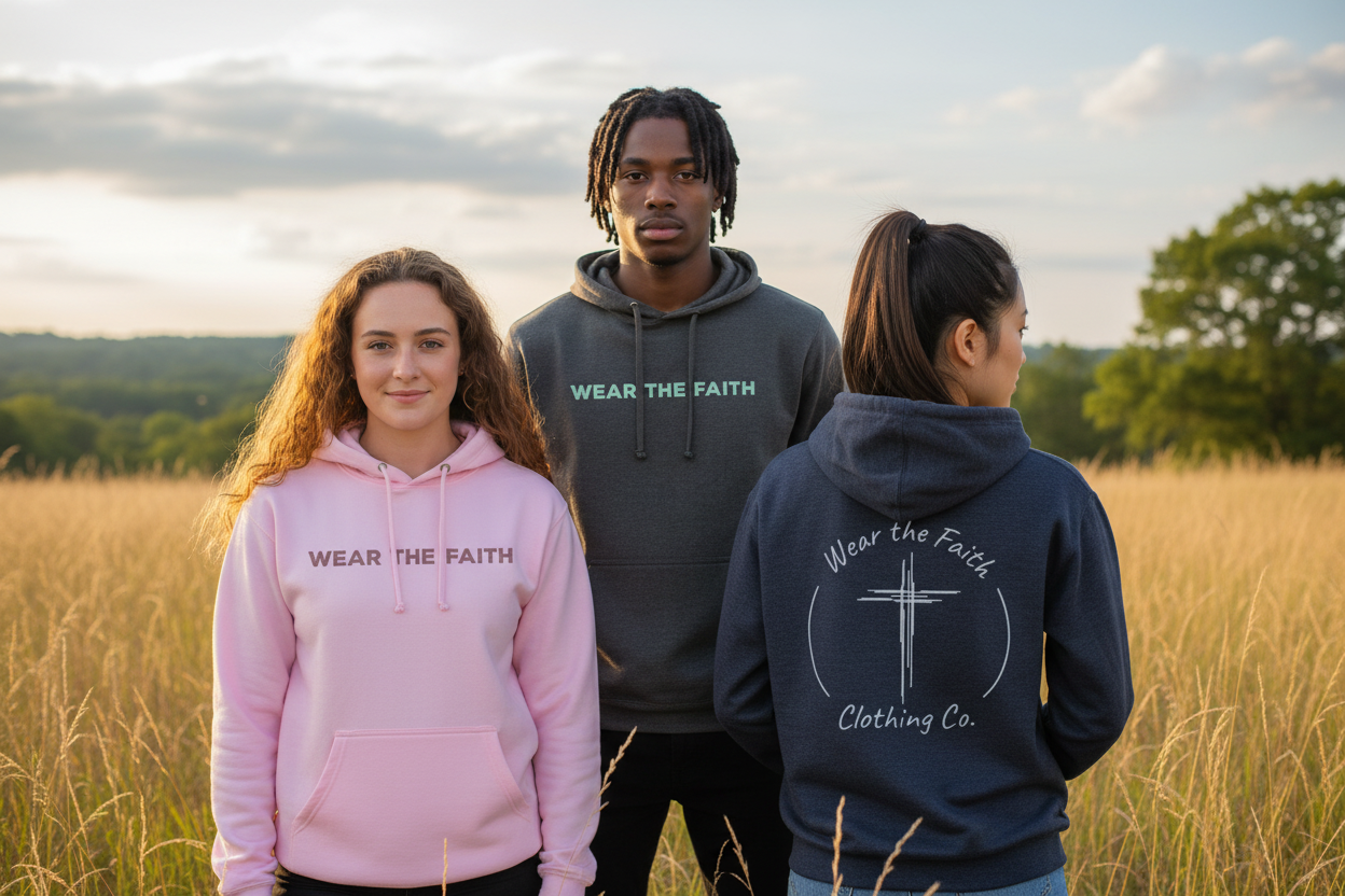 Wear the Faith Two-Sided Hooded Sweatshirt