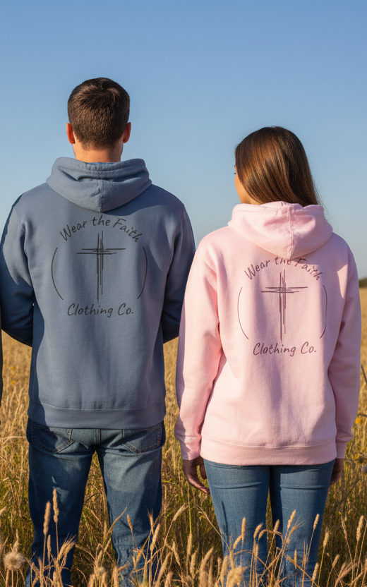 Wear the Faith Two-Sided Hooded Sweatshirt