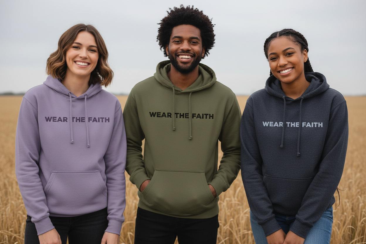 Wear the Faith Two-Sided Hooded Sweatshirt