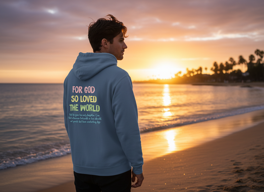 John 3:16 Two-Sided Hooded Sweatshirt