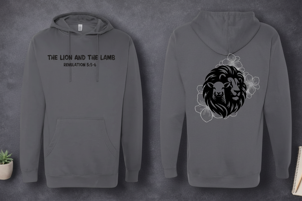 The Lion and The Lamb Two-Sided Hooded Sweatshirt