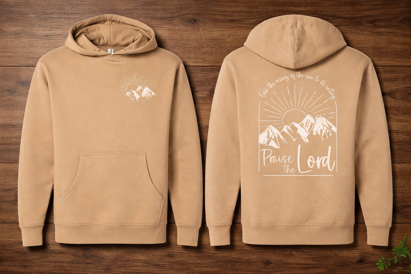 Praise the Lord Two-Sided Hooded Sweatshirt