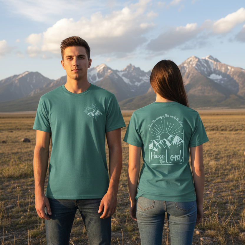 Praise the Lord Two-Sided Comfort Color T-Shirt